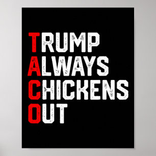 Lustiger Taco Trump kneift immer Taco Trump  Poster