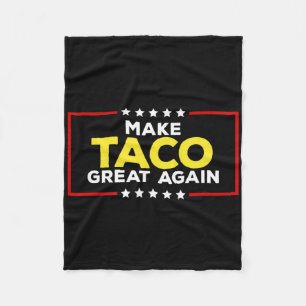 Lustiger Taco Trump kneift immer wieder Machen Sie Fleecedecke