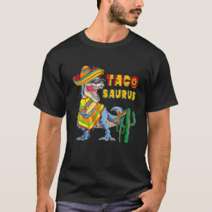Lustiger Tacosaurus Cinco De Mayo Dinosaurier Taco T-Shirt