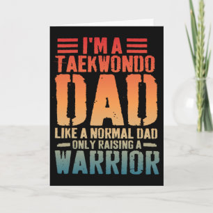 Lustiger Taekwondo-Vater wie normaler Vater Taekwo Karte