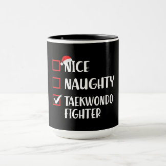Lustiger Taekwondo-Weihnachtspullover Tasse