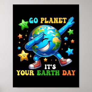 Lustiger Tag der Erde, geh Planet, es ist dein Tag Poster