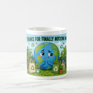 Lustiger Tag der Erde Öko Planet Kaffeetasse