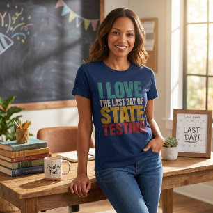 Lustiger Tag der staatlichen Prüfung Fette Grafik T-Shirt