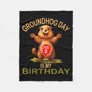 Lustiger Tag des Murmeltieres ist mein Geburtstag, Fleecedecke