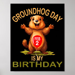 Lustiger Tag des Murmeltieres ist mein Geburtstag, Poster