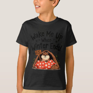 Lustiger Tag des Murmeltieres Murmeltier Weck Mich T-Shirt