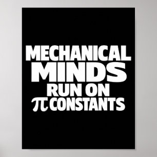Lustiger Tag Maschinenbauingenieur 14. März Humor Poster