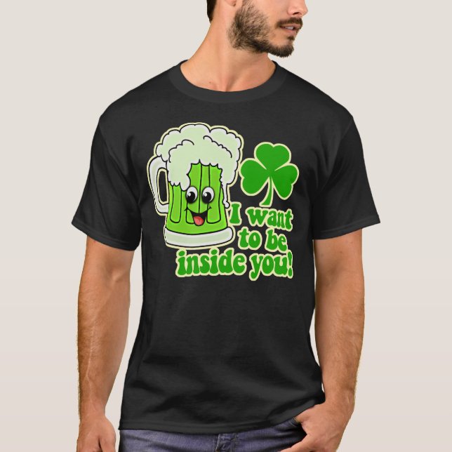 Lustiger Tag St. Patricks T-Shirt (Vorderseite)