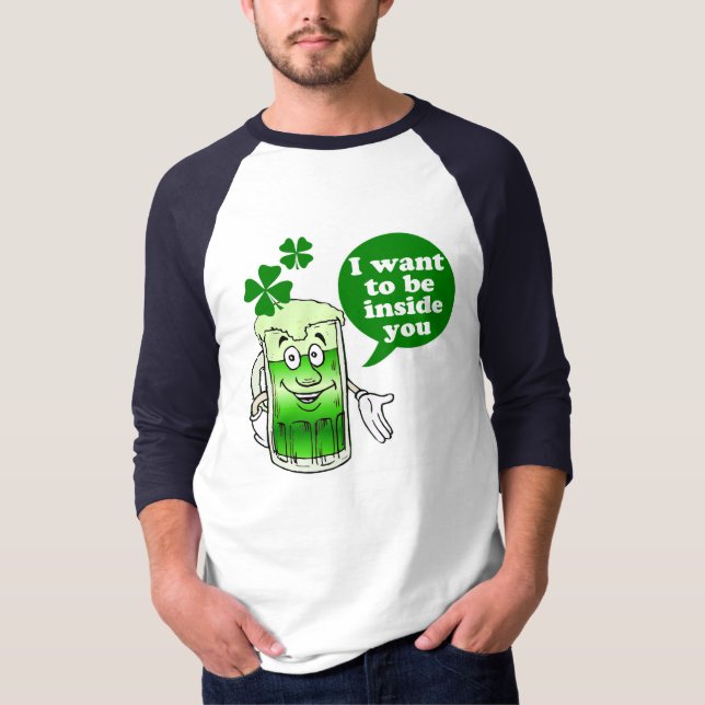 Lustiger Tag St. Patricks T-Shirt (Vorderseite)