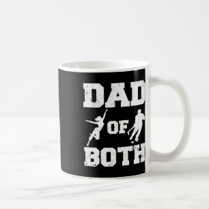 Lustiger Tanz Hockey-Vater beider Kinder Kaffeetasse