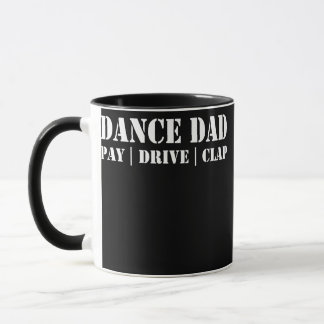 Lustiger Tanz Papa Männer Bezahlen Fahrt Klatschen Tasse