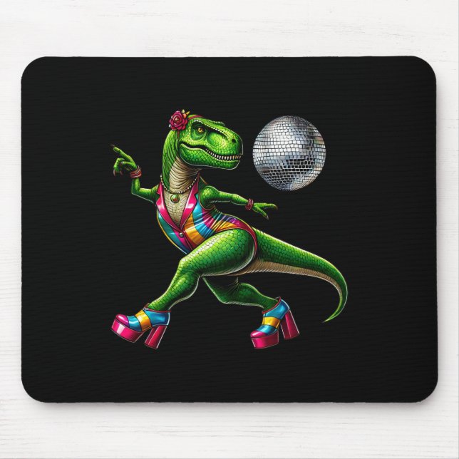 Lustiger tanzender Dinosaurier1  Mousepad (Vorne)