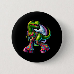 Lustiger tanzender Dinosaurier  Button