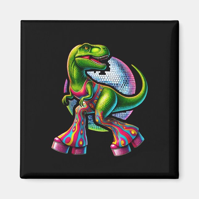 Lustiger tanzender Dinosaurier  Magnet (Vorne)