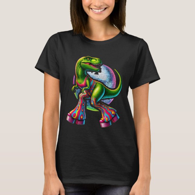Lustiger tanzender Dinosaurier  T-Shirt (Vorderseite)