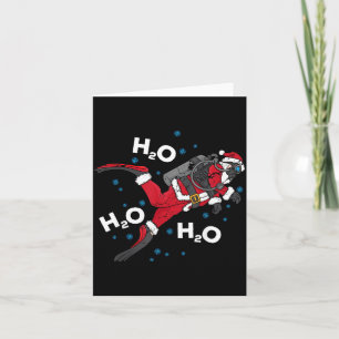 Lustiger Tauch-H2o-Wortwitz-Tauchgeschenk Karte