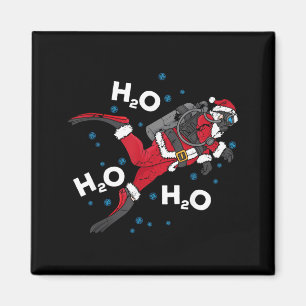 Lustiger Tauch-H2O-Wortwitz-Tauchgeschenk Magnet