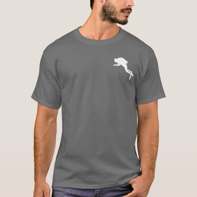 Lustiger Taucher des Sporttauchen-Spaßes T-Shirt (Vorderseite)