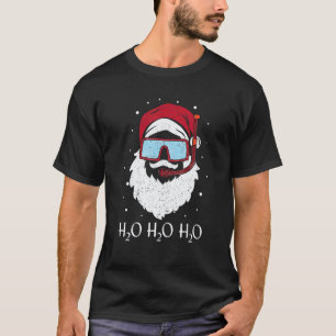 Lustiger Taucher Weihnachtsmann Tauchen H2O H2O H2 T-Shirt