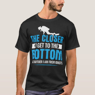 Lustiger Tauchsport-Spruch Männer Frauen Freedivin T-Shirt