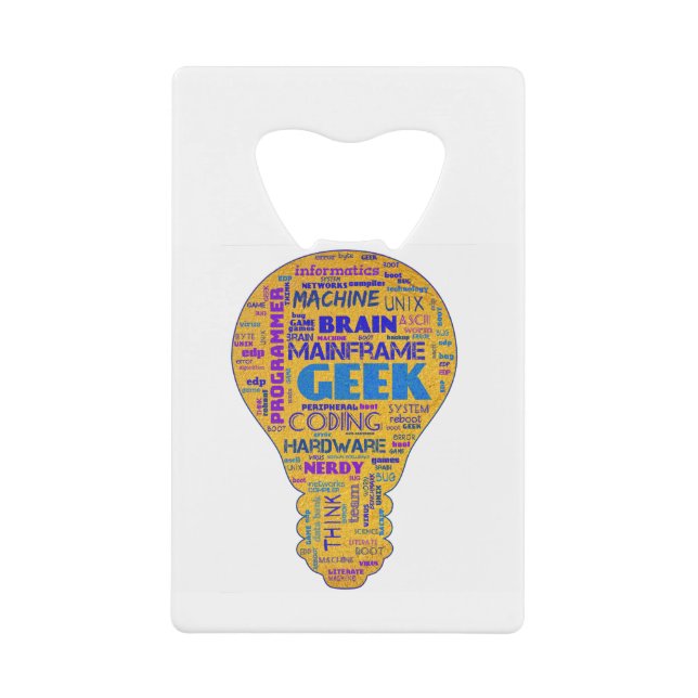 Lustiger Tech-Humor-Geek - Coder-Geschenk Geldbeutel Flaschenöffner (Vorderseite)