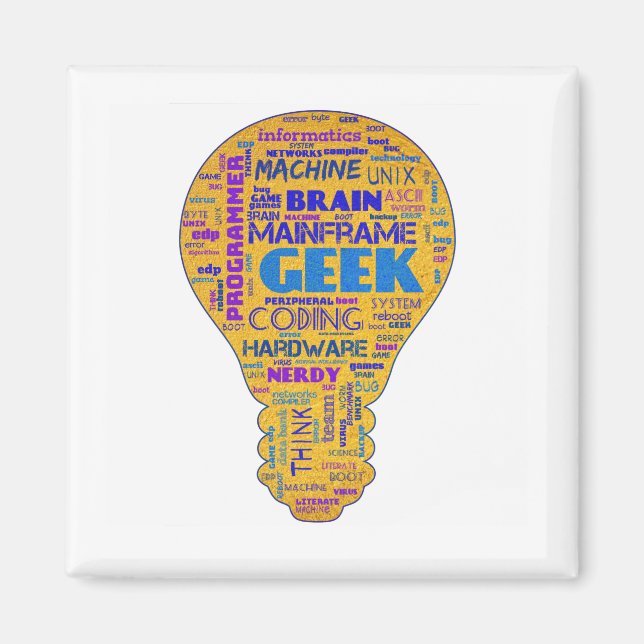 Lustiger Tech-Humor-Geek - Coder-Geschenk Magnet (Vorne)