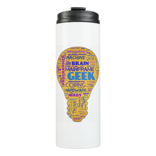 Lustiger Tech-Humor-Geek - Coder-Geschenk Thermosbecher (Vorderseite)