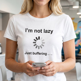 Lustiger Tech-Humor   Ich bin nicht faul, sondern  T-Shirt