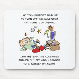 Lustiger Tech-StützCartoon Mousepad