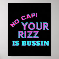 Lustiger Teenager-Slang No Cap Dein Rizz Ist Bussi