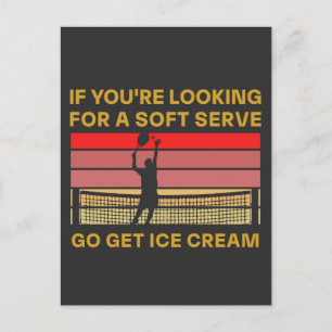 Lustiger Tennis-Zitat Vintage Retro Spieler Humor Postkarte