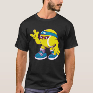 Lustiger Tennisspieler und Tennisball Humor Sport T-Shirt