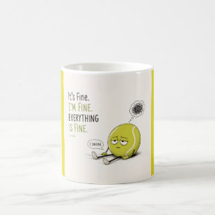 Lustiger Tennisspruch Kaffeetasse