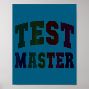 Lustiger Testmeister Testtag Lehrer-Modus auf elaF Poster