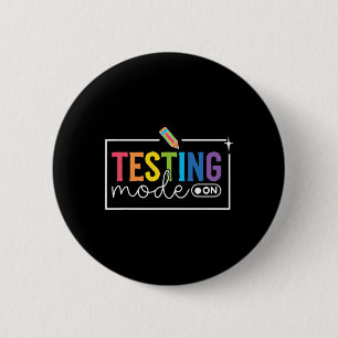 Lustiger Testmodus am Tag des Testens Motivations- Button