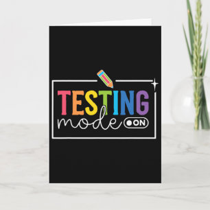 Lustiger Testmodus am Tag des Testens Motivations- Karte