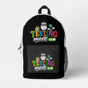 Lustiger Testmodus Ein Coole Eule Lehrer & Schül Bedruckter Rucksack