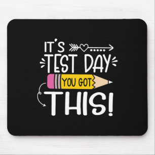 Lustiger Testtag Es ist Testtag Du schaffst das Te Mousepad