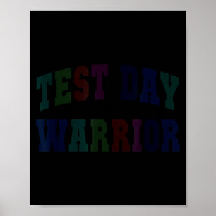 Lustiger Testtag Krieger testet Lehrer-Modus Poster