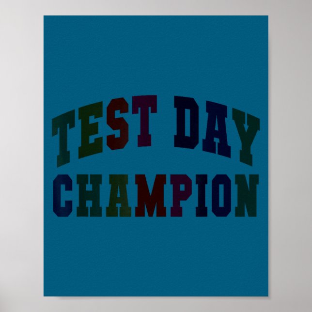 Lustiger Testtag-Meister testet Lehrer alles Poster (Vorne)