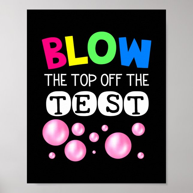 Lustiger Testtag-Modus aktiviert Lehrer-Test-Ideen Poster (Vorne)