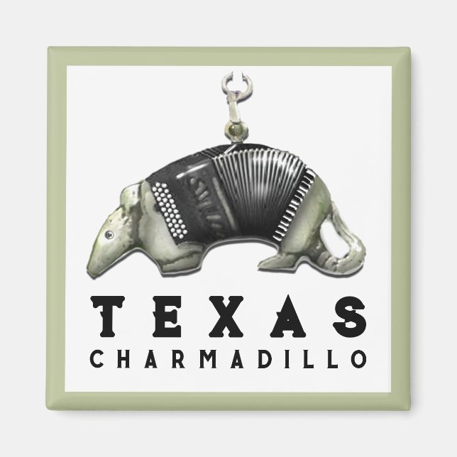 Lustiger Texas-Gürteltier Magnet (Vorne)