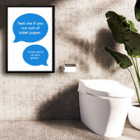 Lustiger Text-Badezimmer
