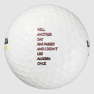Lustiger Text der Algebra Golfball