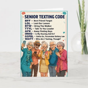 Lustiger Text Geburtstag für Senioren Karte