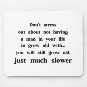 Lustiger Text über Frauen und Männer. Mousepad
