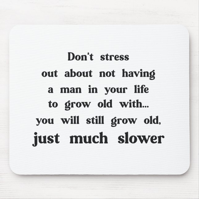 Lustiger Text über Frauen und Männer. Mousepad (Vorne)