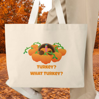 Lustiger Thanksgiving-Truthahn Jumbo Stoffbeutel