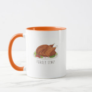 Lustiger Thanksgiving Truthahn Zeit Becher Tasse
